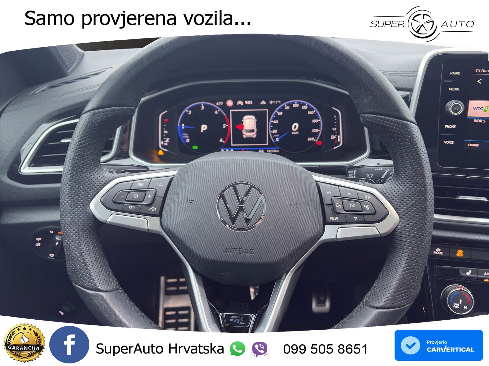 Volkswagen T-Roc 2.0 TDI (150 KS) DSG R-Line LED+GR SJED+ACC