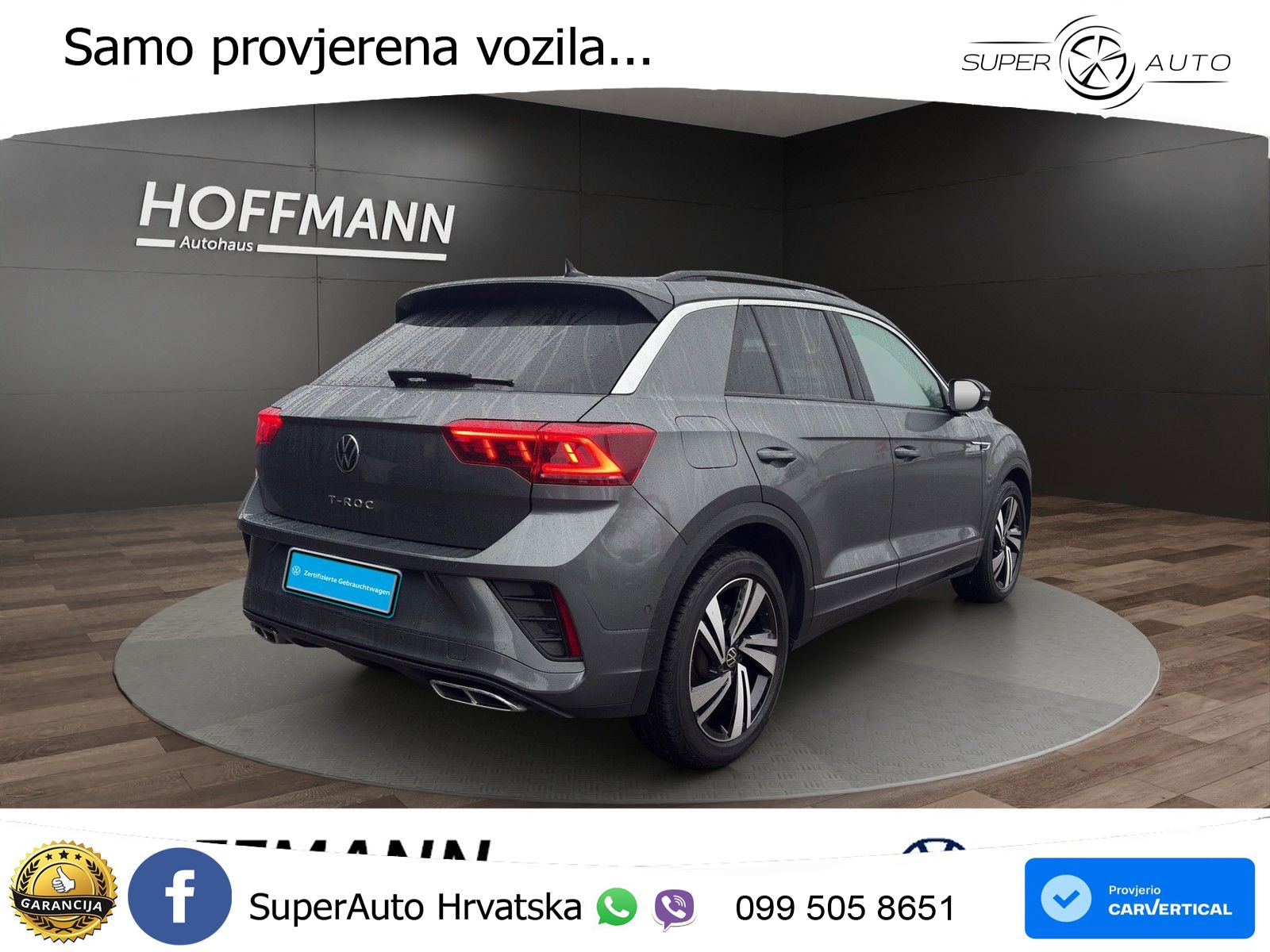 Volkswagen T-Roc 2.0 TDI (150 KS) DSG R-Line LED+GR SJED+ACC