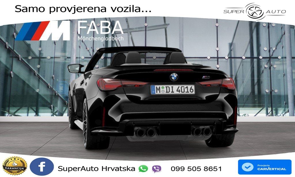 BMW M4 Convertible Competition 3.0 (530 KS) xDrive Steptronic LED+GR SJED+ACC