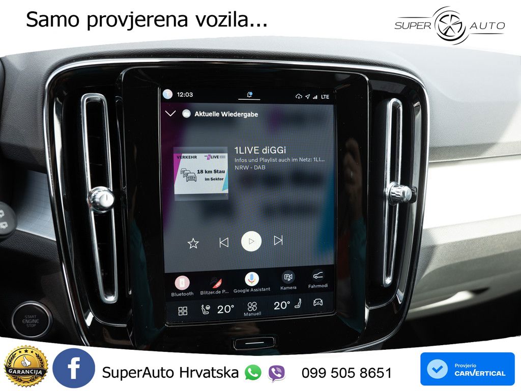 Volvo XC40 2.0 B3 163 KS Automatic LED+GR SJED+ACC
