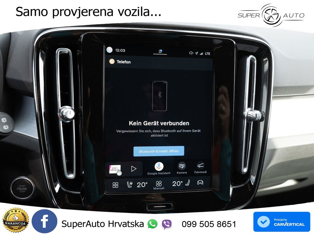 Volvo XC40 2.0 B3 163 KS Automatic LED+GR SJED+ACC