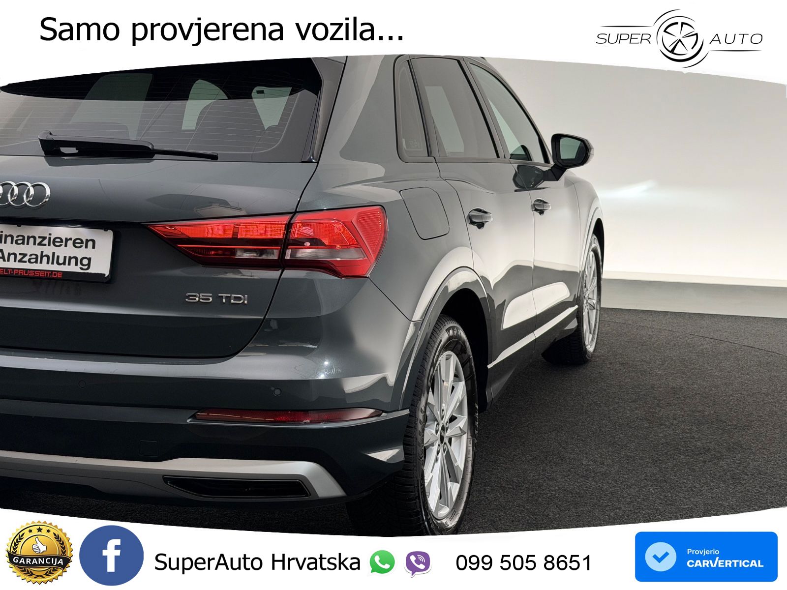 Audi Q3 35 TDI (150 KS) S tronic advanced LED+GR SJED+ACC