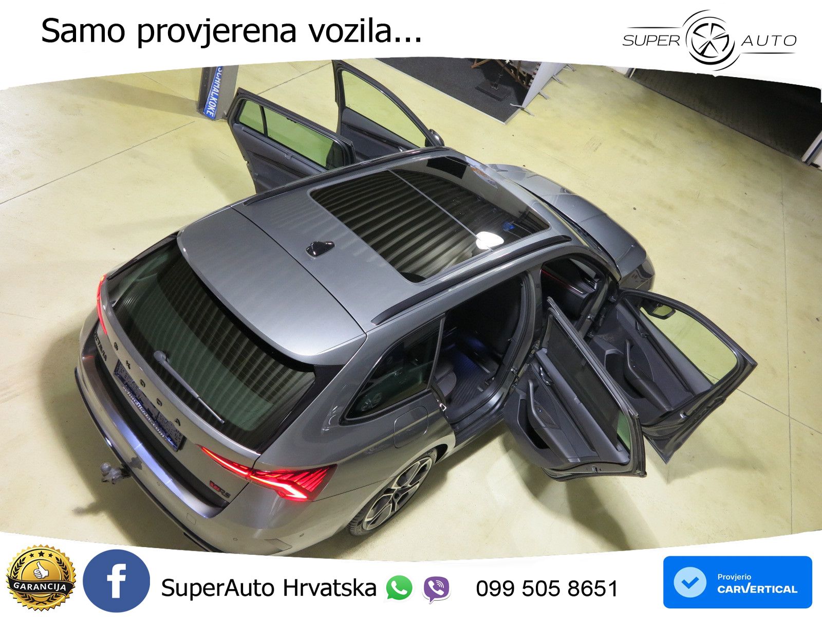 Škoda Octavia Combi RS 2.0 TDI (200 KS) 4x4 DSG LED+GR SJED+ACC