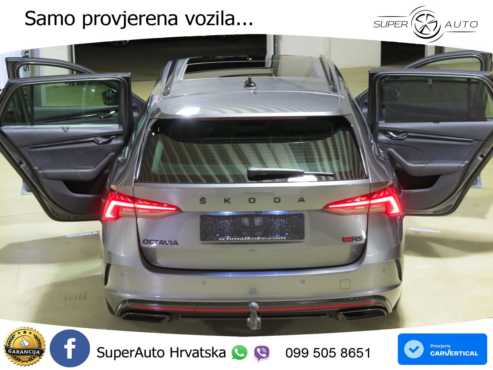 Škoda Octavia Combi RS 2.0 TDI (200 KS) 4x4 DSG LED+GR SJED+ACC