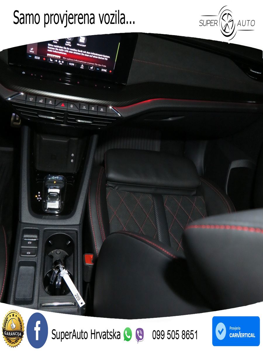 Škoda Octavia Combi RS 2.0 TDI (200 KS) 4x4 DSG LED+GR SJED+ACC