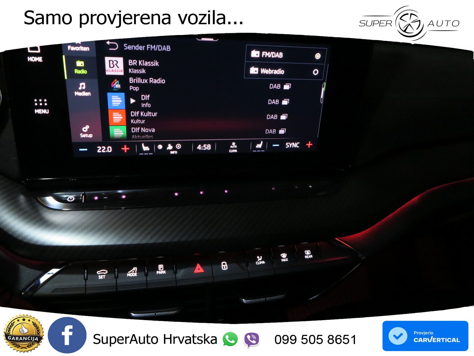 Škoda Octavia Combi RS 2.0 TDI (200 KS) 4x4 DSG LED+GR SJED+ACC