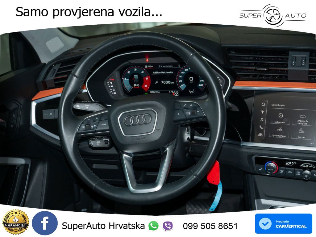 Audi Q3 Sportback 35 TDI (150 KS) S tronic S line LED+GR SJED+ACC