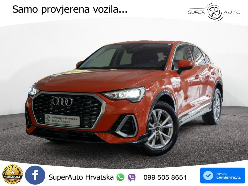 Audi Q3 Sportback 35 TDI (150 KS) S tronic S line LED+GR SJED+ACC