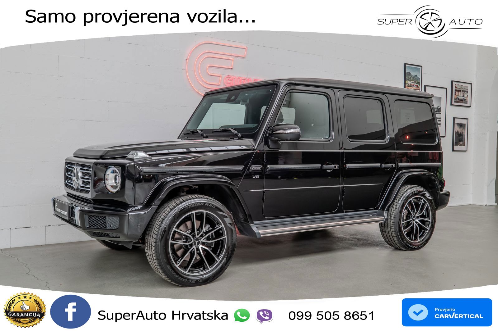 Mercedes G 500 Long V8 (422 KS) 4MATIC 9G-TRONIC LED+GR SJED+ACC