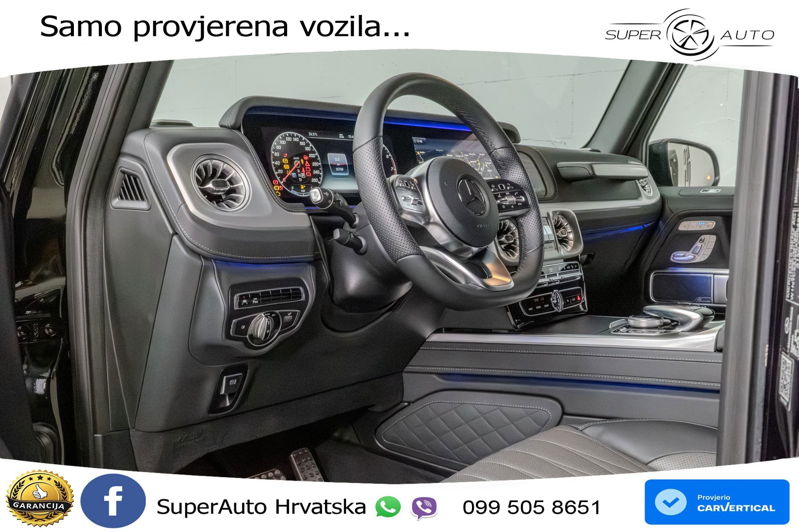 Mercedes G 500 Long V8 (422 KS) 4MATIC 9G-TRONIC LED+GR SJED+ACC