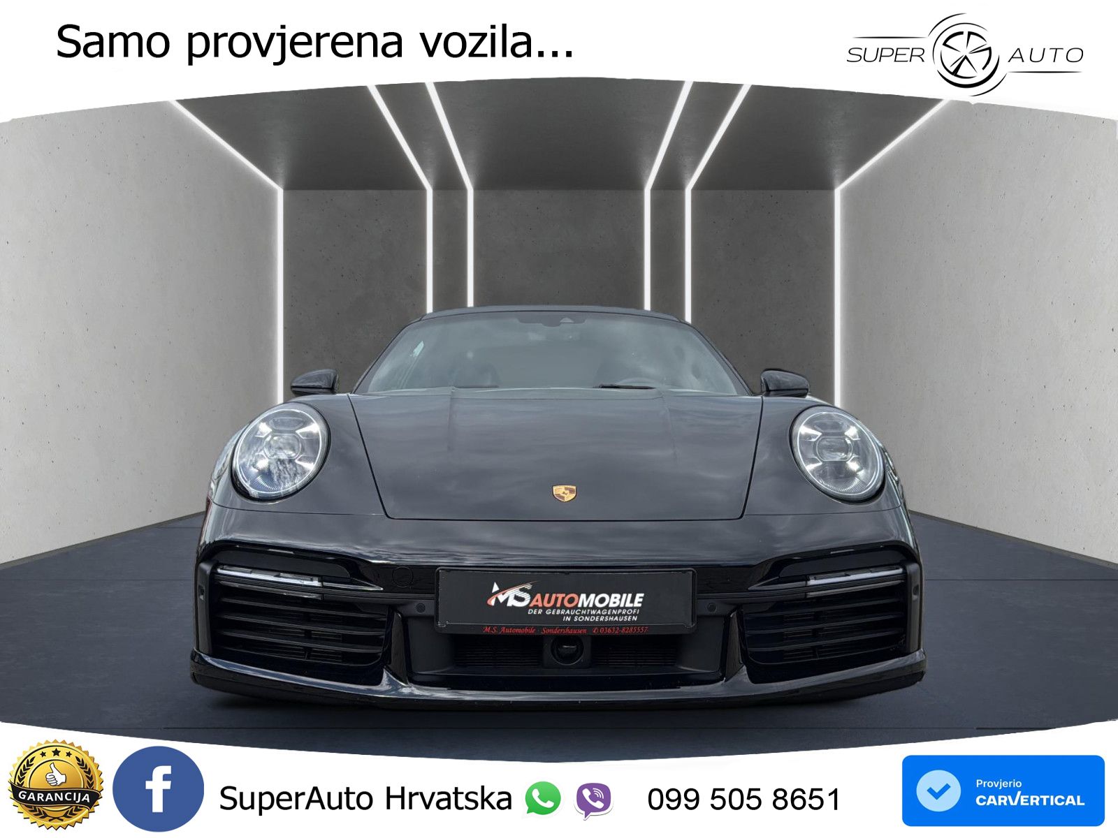 Porsche 911 Turbo 3.8 (580 KS) PDK ZRAČNI+ACC+GR SJED+KAM+PANO