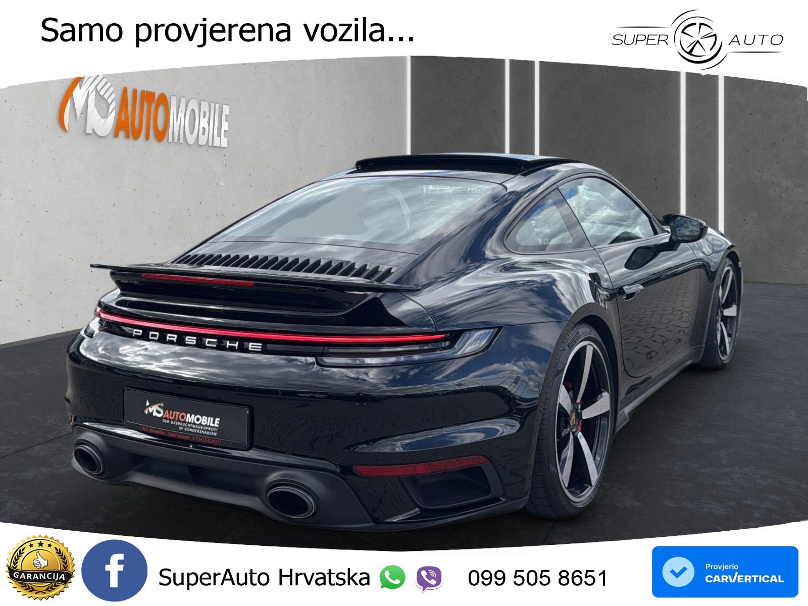 Porsche 911 Turbo 3.8 (580 KS) PDK ZRAČNI+ACC+GR SJED+KAM+PANO