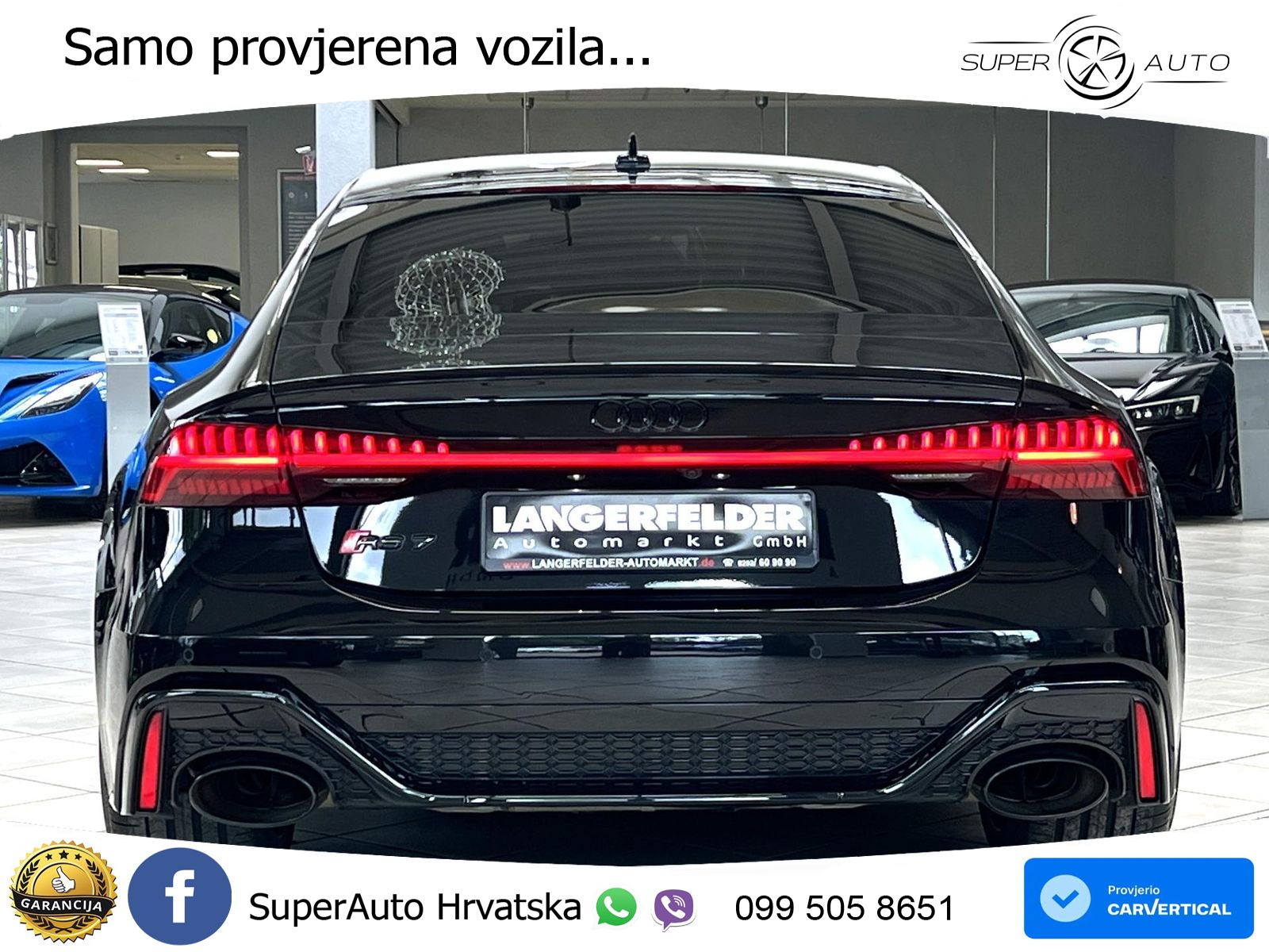 Audi RS7 4.0 TFSI V8 (600 KS) quattro tiptronic LED+GR SJED+ACC