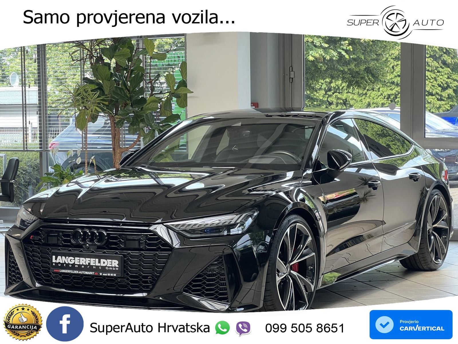 Audi RS7 4.0 TFSI V8 (600 KS) quattro tiptronic LED+GR SJED+ACC