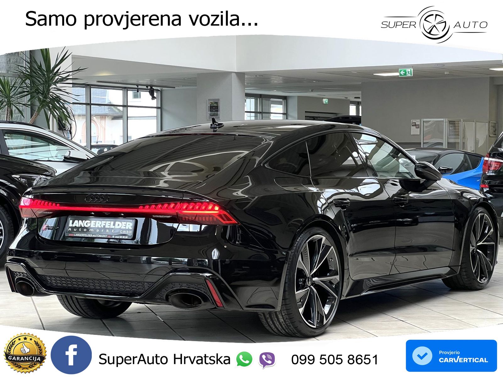 Audi RS7 4.0 TFSI V8 (600 KS) quattro tiptronic LED+GR SJED+ACC