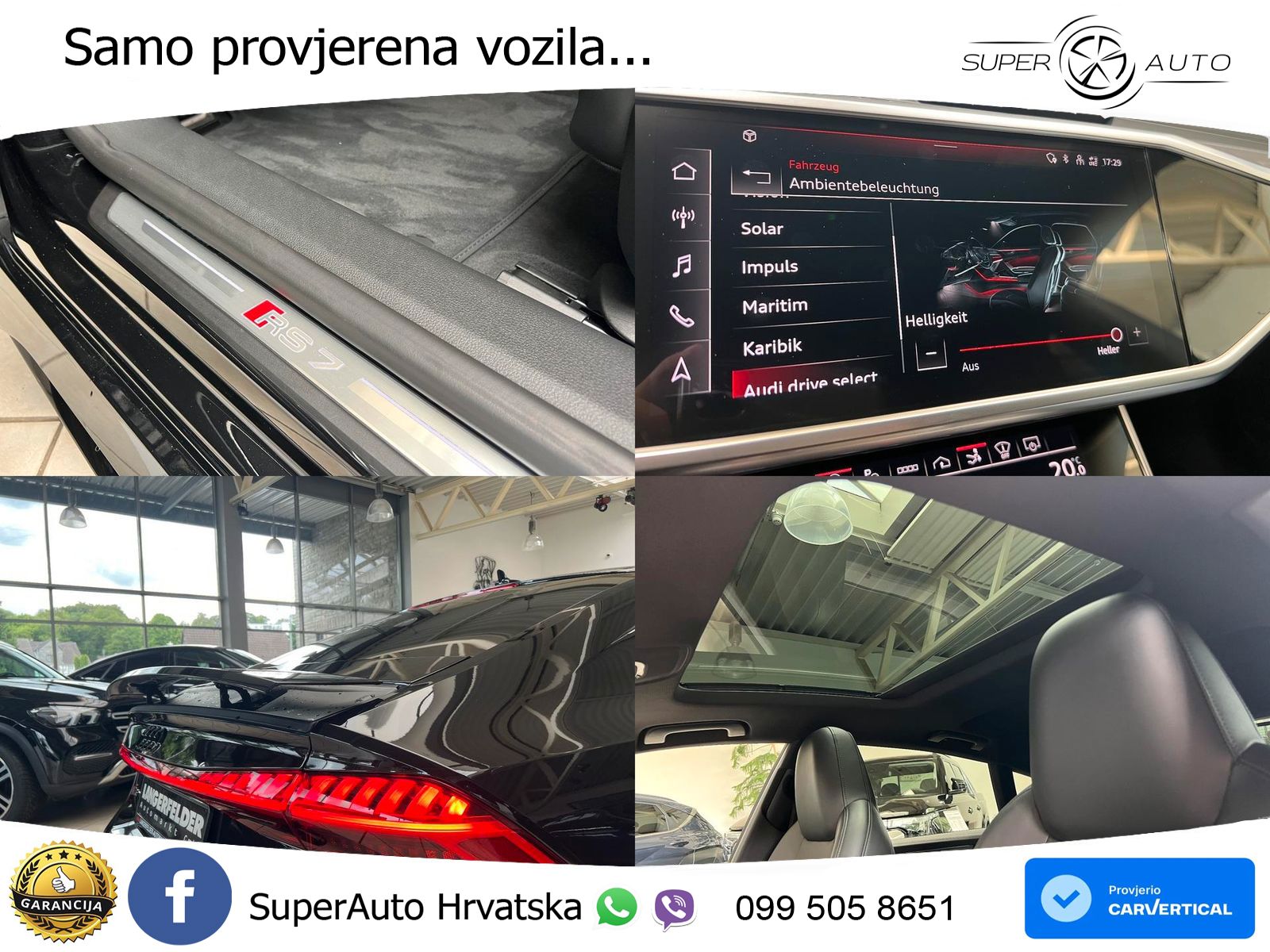 Audi RS7 4.0 TFSI V8 (600 KS) quattro tiptronic LED+GR SJED+ACC
