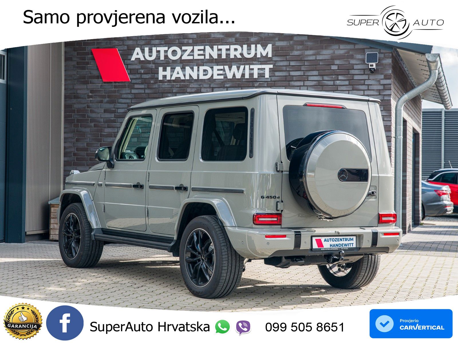 Mercedes G 450d Long (367 KS) 4MATIC 9G-TRONIC Manufaktur ZRAČNI+ACC+GR SJED+360+PANO