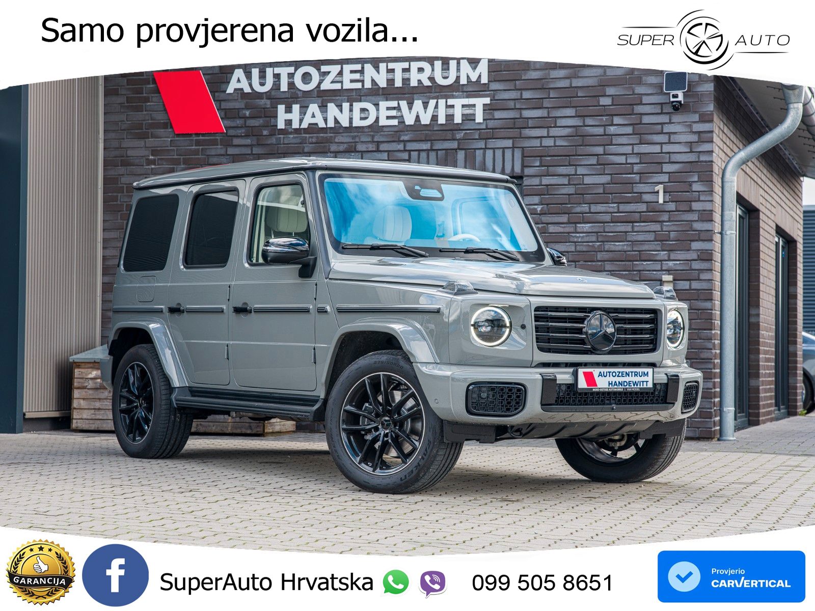 Mercedes G 450d Long (367 KS) 4MATIC 9G-TRONIC Manufaktur ZRAČNI+ACC+GR SJED+360+PANO