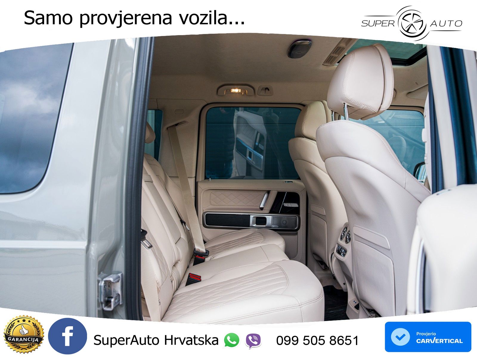 Mercedes G 450d Long (367 KS) 4MATIC 9G-TRONIC Manufaktur ZRAČNI+ACC+GR SJED+360+PANO