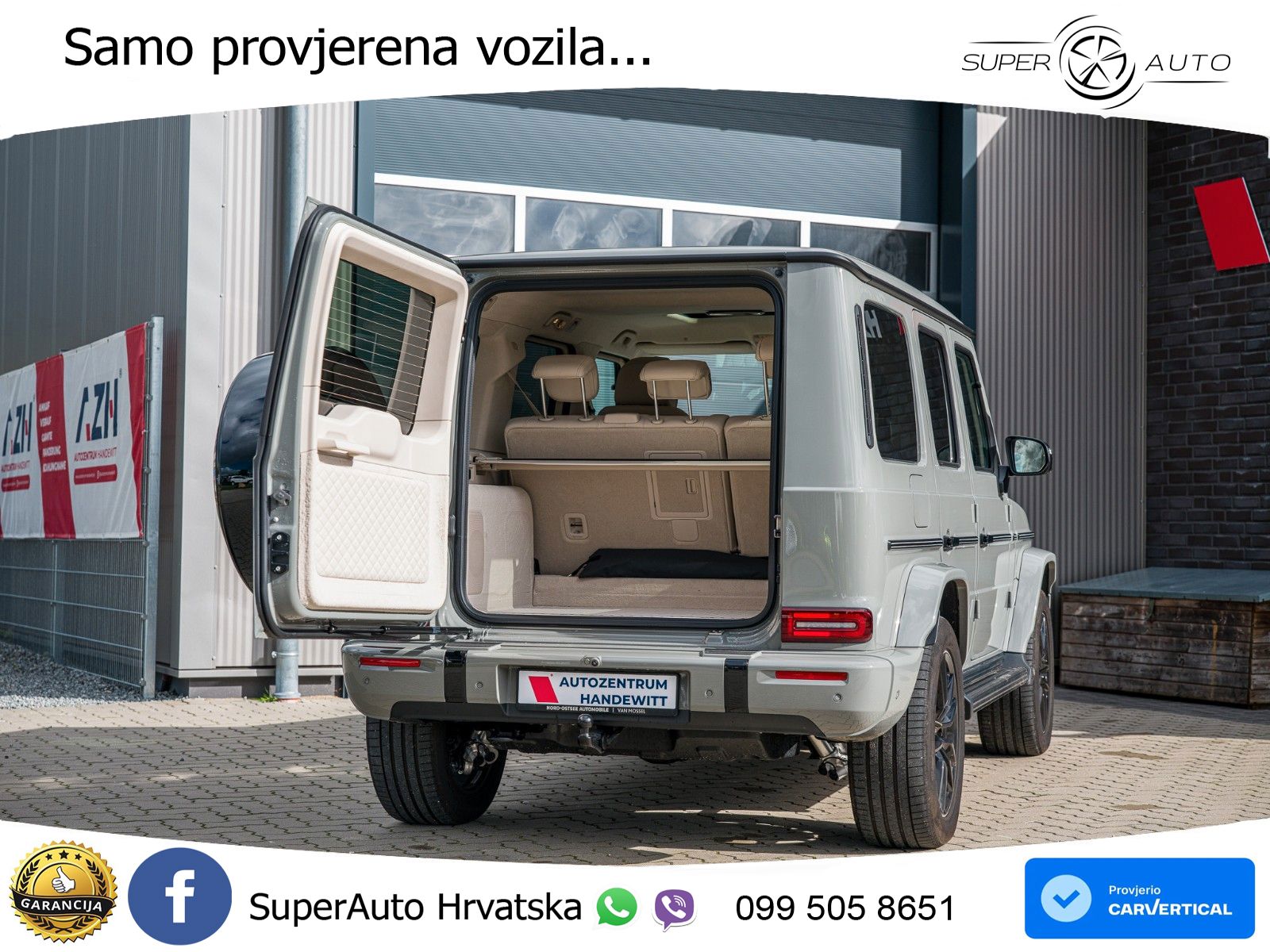 Mercedes G 450d Long (367 KS) 4MATIC 9G-TRONIC Manufaktur ZRAČNI+ACC+GR SJED+360+PANO
