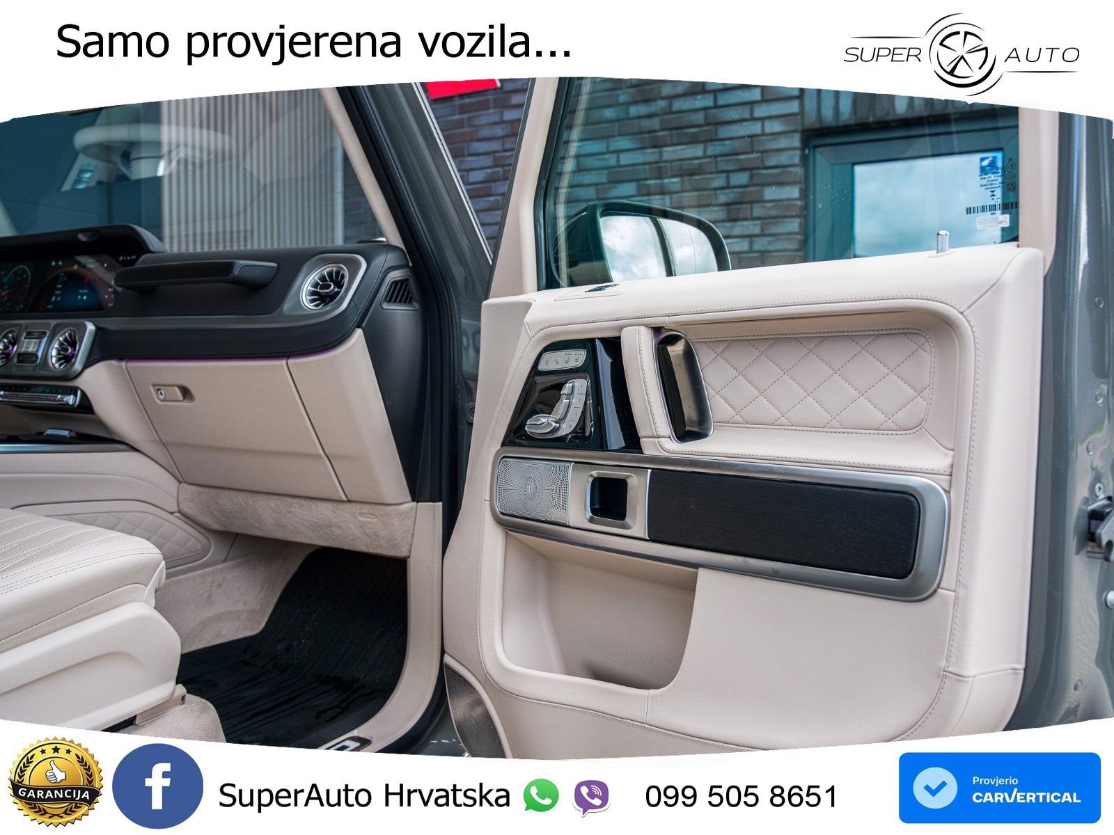 Mercedes G 450d Long (367 KS) 4MATIC 9G-TRONIC Manufaktur ZRAČNI+ACC+GR SJED+360+PANO