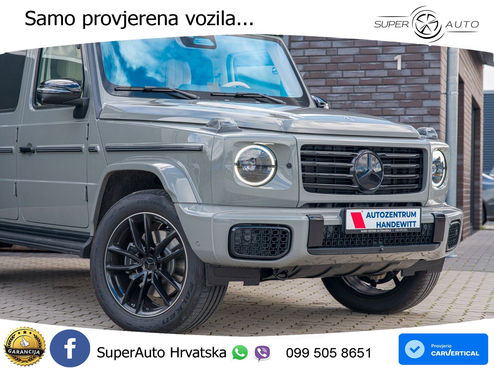 Mercedes G 450d Long (367 KS) 4MATIC 9G-TRONIC Manufaktur ZRAČNI+ACC+GR SJED+360+PANO