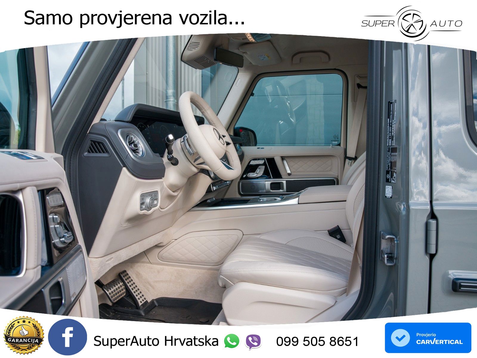 Mercedes G 450d Long (367 KS) 4MATIC 9G-TRONIC Manufaktur ZRAČNI+ACC+GR SJED+360+PANO