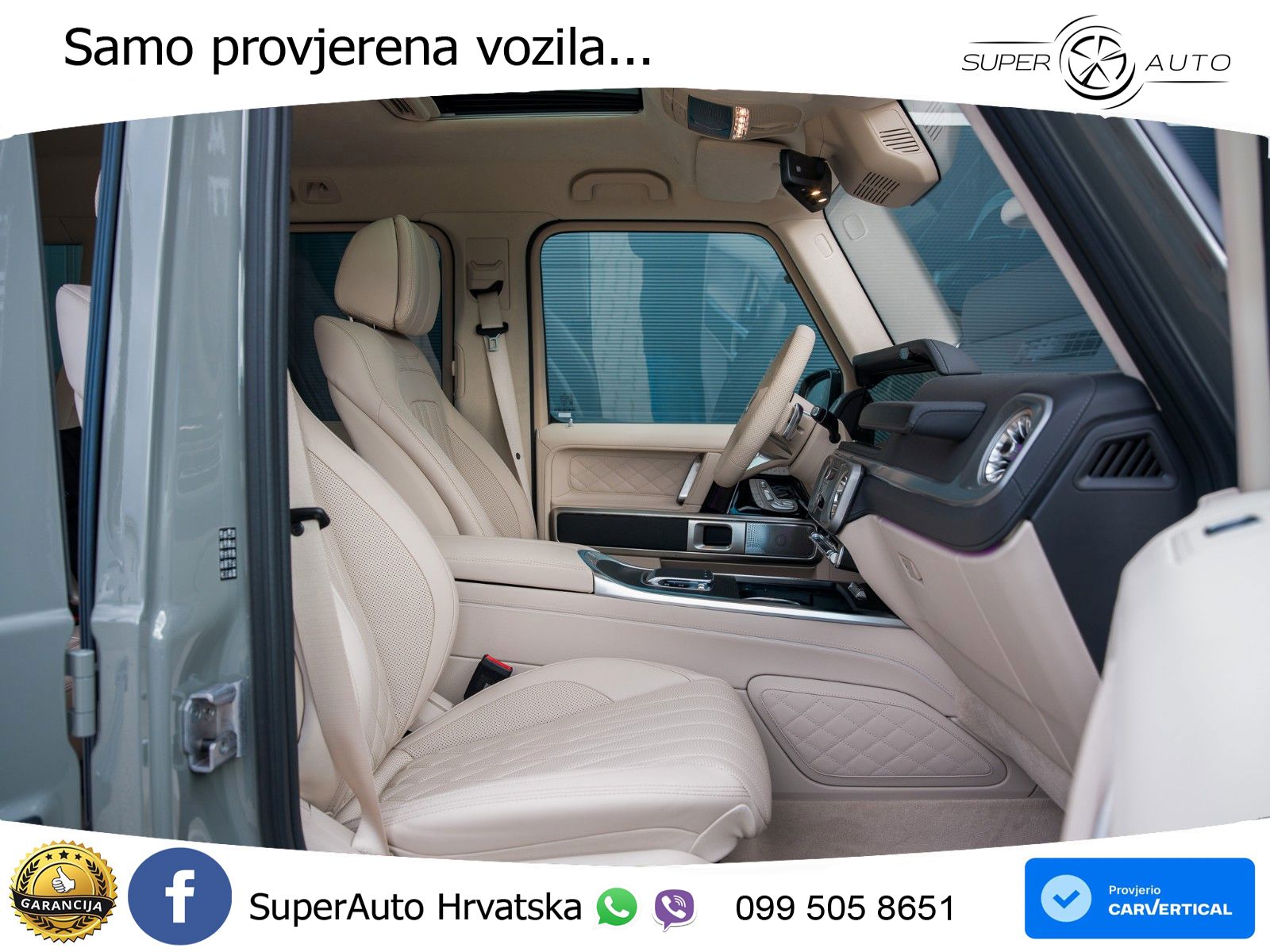 Mercedes G 450d Long (367 KS) 4MATIC 9G-TRONIC Manufaktur ZRAČNI+ACC+GR SJED+360+PANO