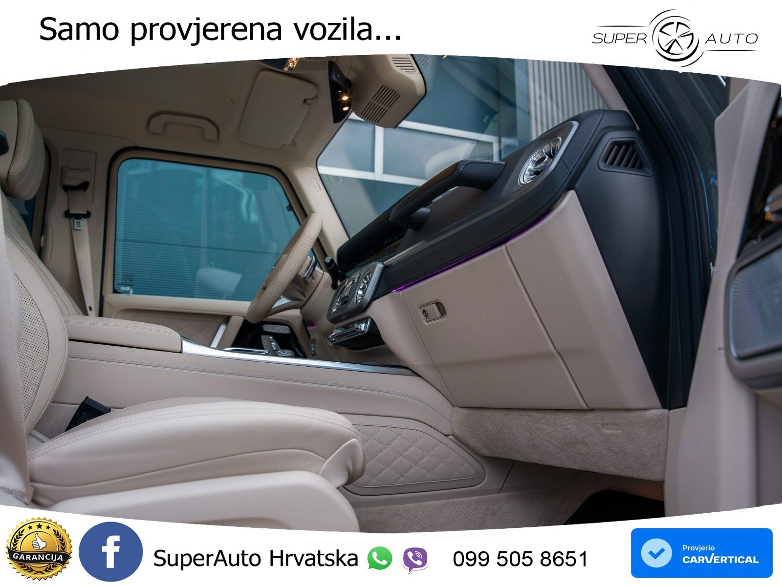 Mercedes G 450d Long (367 KS) 4MATIC 9G-TRONIC Manufaktur ZRAČNI+ACC+GR SJED+360+PANO