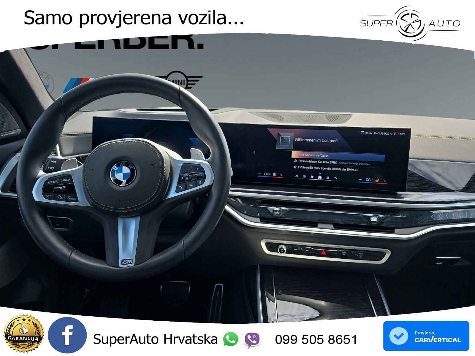 BMW X7 40d (352 KS) xDrive Steptronic ZRAČNI+ACC+GR SJED+KAM+PANO