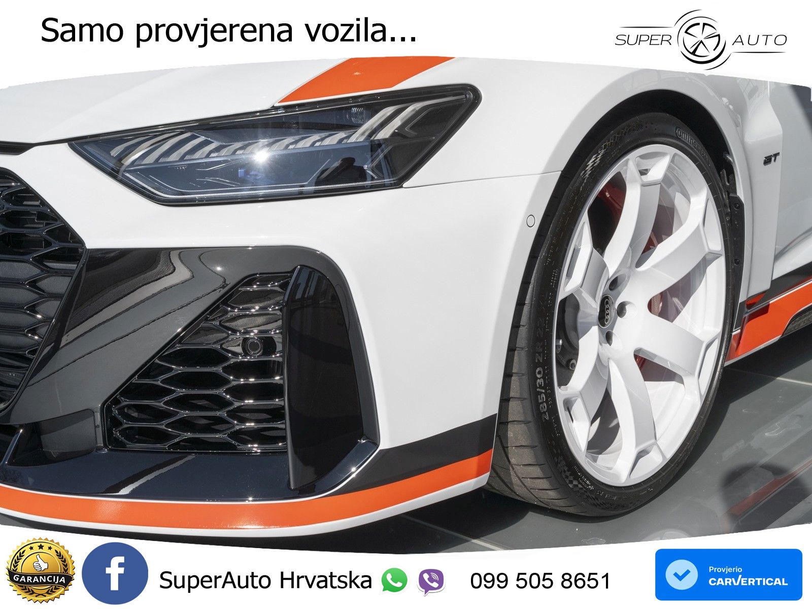 Audi RS6 Avant GT 4.0 TFSI V8 (630 KS) quattro tiptronic ZRAČNI+ACC+4xGR SJED+KAM