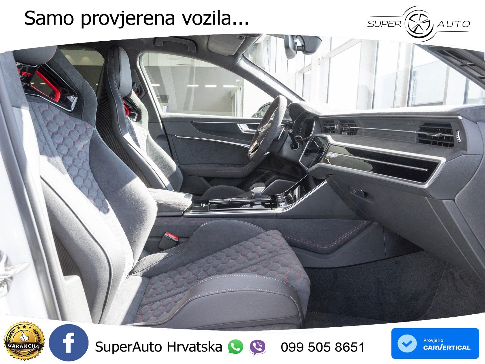 Audi RS6 Avant GT 4.0 TFSI V8 (630 KS) quattro tiptronic ZRAČNI+ACC+4xGR SJED+KAM