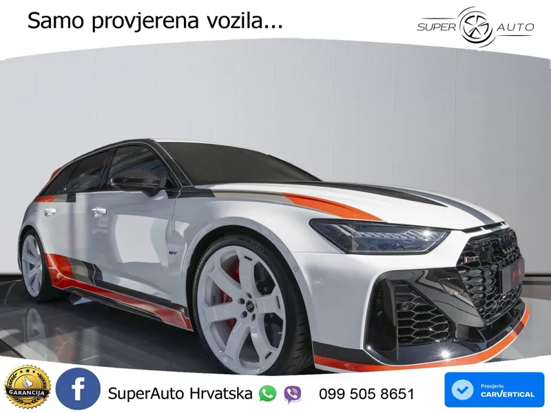 Audi RS6 Avant GT 4.0 TFSI V8 (630 KS) quattro tiptronic ZRAČNI+ACC+4xGR SJED+KAM