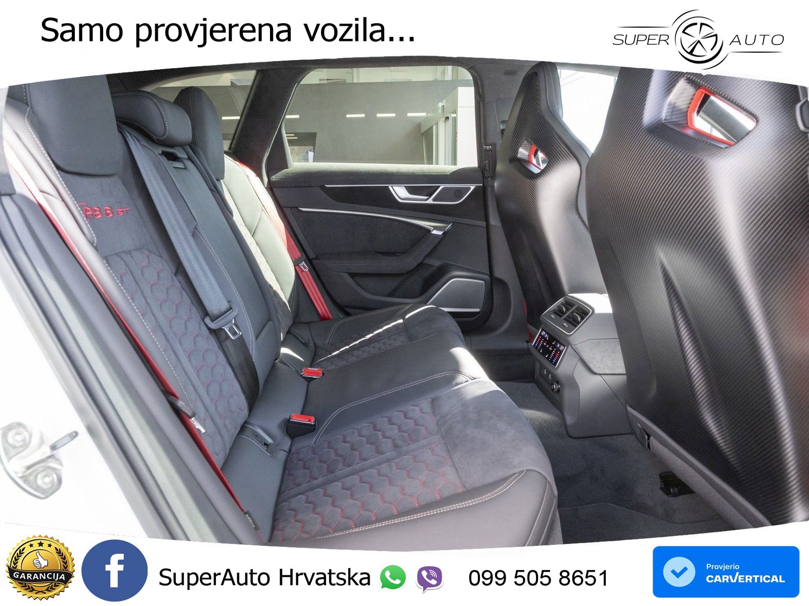Audi RS6 Avant GT 4.0 TFSI V8 (630 KS) quattro tiptronic ZRAČNI+ACC+4xGR SJED+KAM