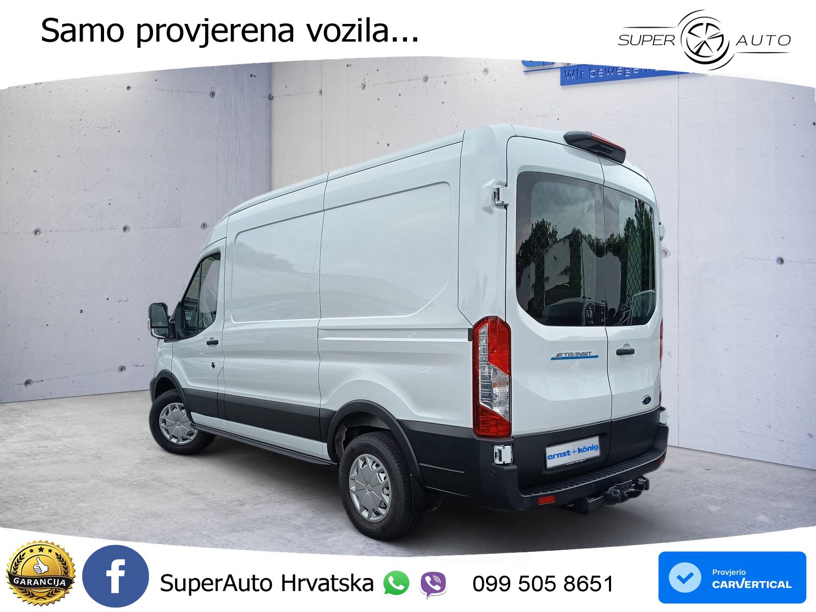 Ford E-Transit Kastenwagen 350 L2H2 68kWh Lkw HA Tren 184 KS