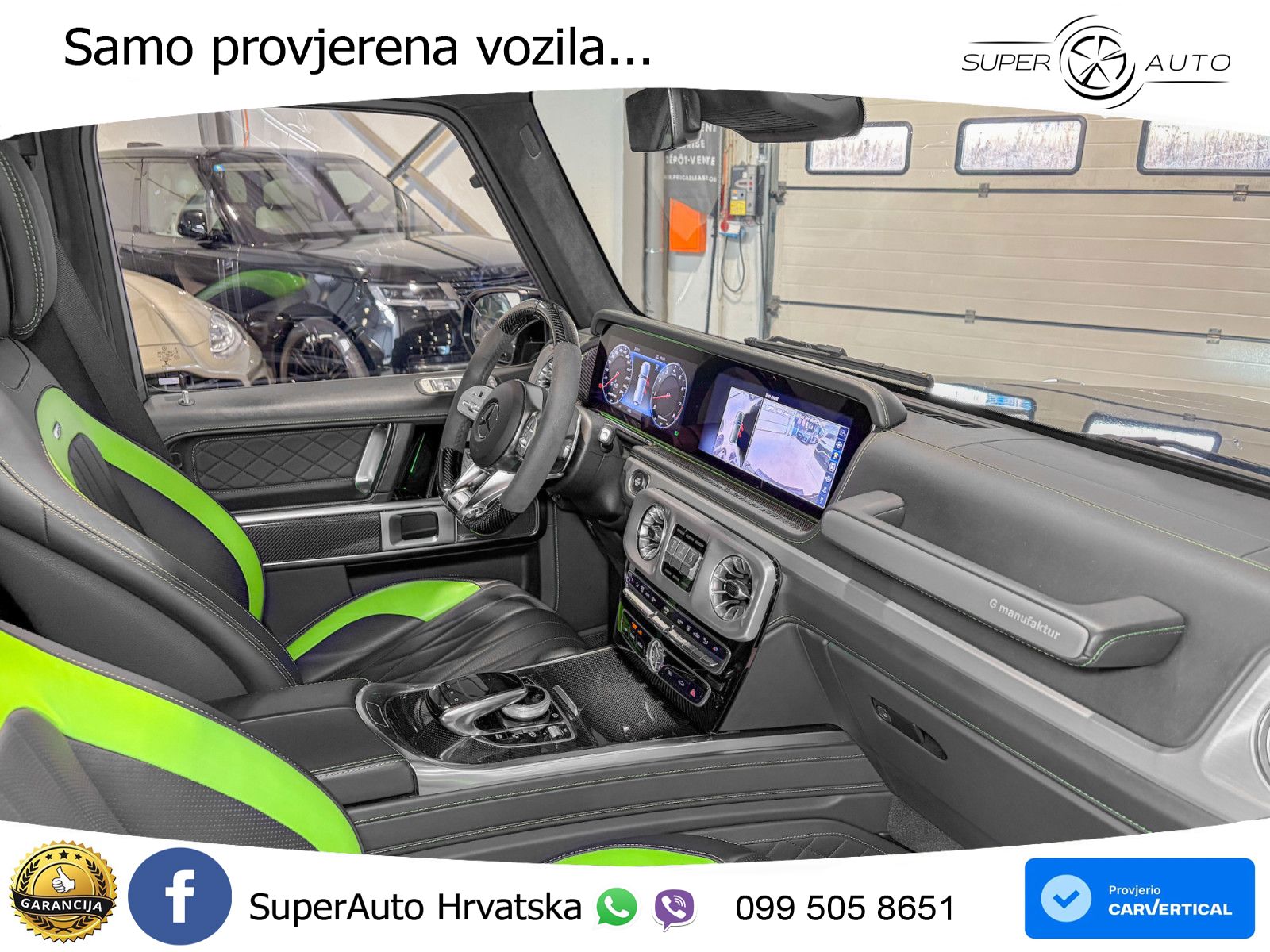 Mercedes AMG G 63 Long V8 (585 KS) 4MATIC 9G-TRONIC AMG SPEEDSHIFT TCT Manufaktur ZRAČNI+ACC+GR SJED+360+PANO