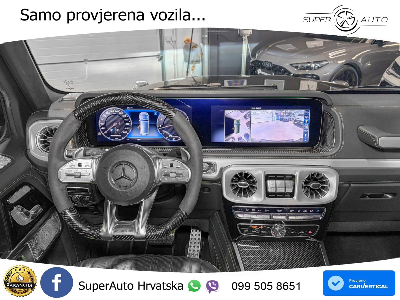 Mercedes AMG G 63 Long V8 (585 KS) 4MATIC 9G-TRONIC AMG SPEEDSHIFT TCT Manufaktur ZRAČNI+ACC+GR SJED+360+PANO