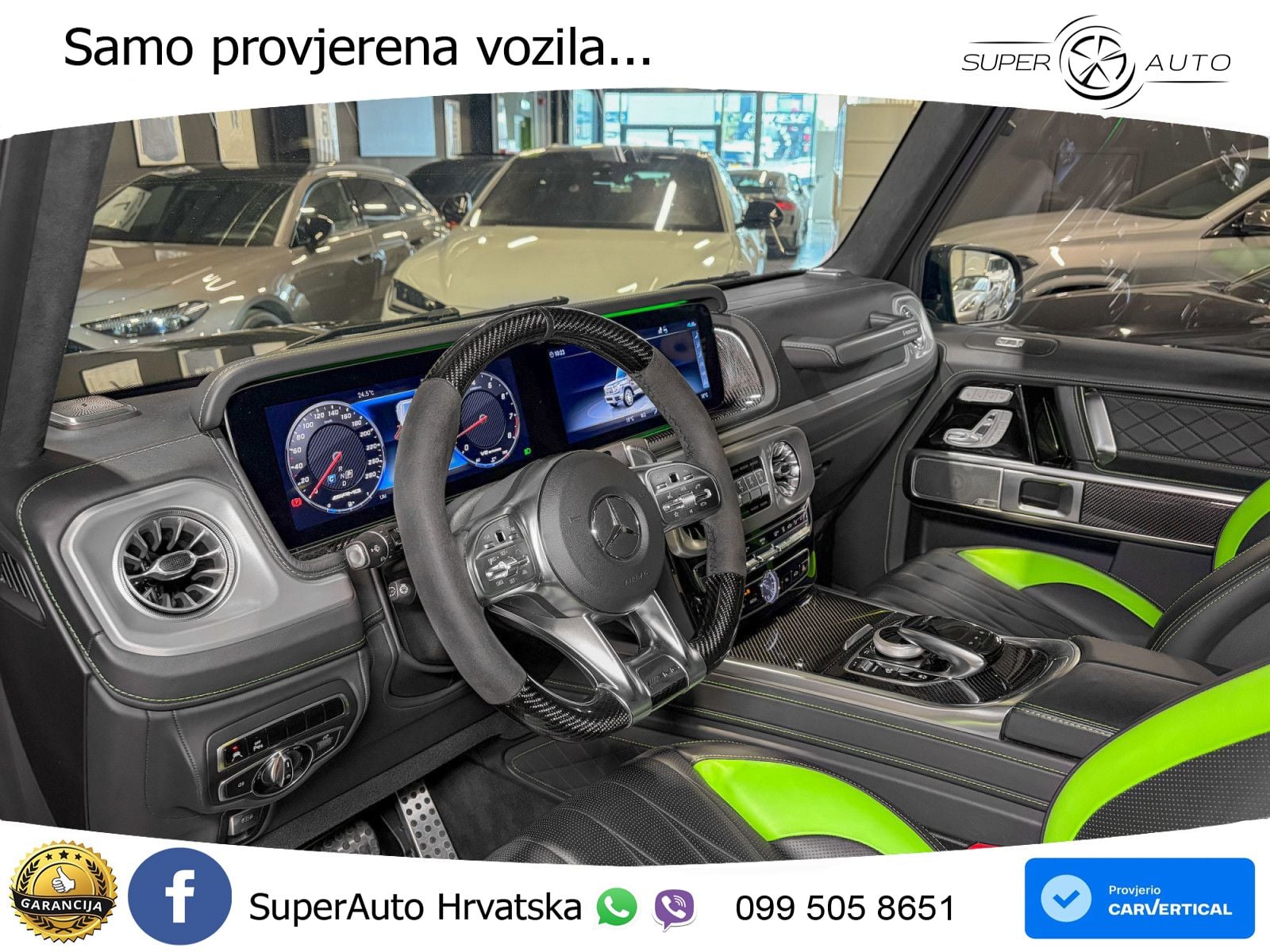 Mercedes AMG G 63 Long V8 (585 KS) 4MATIC 9G-TRONIC AMG SPEEDSHIFT TCT Manufaktur ZRAČNI+ACC+GR SJED+360+PANO