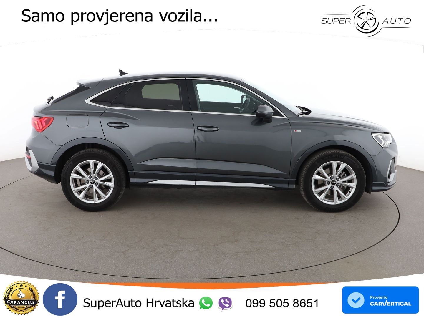 Audi Q3 Sportback 35 TDI (150 KS) S tronic S line LED+GR SJED+ACC