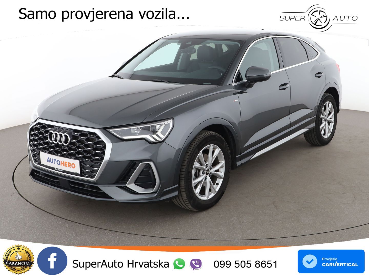 Audi Q3 Sportback 35 TDI (150 KS) S tronic S line LED+GR SJED+ACC