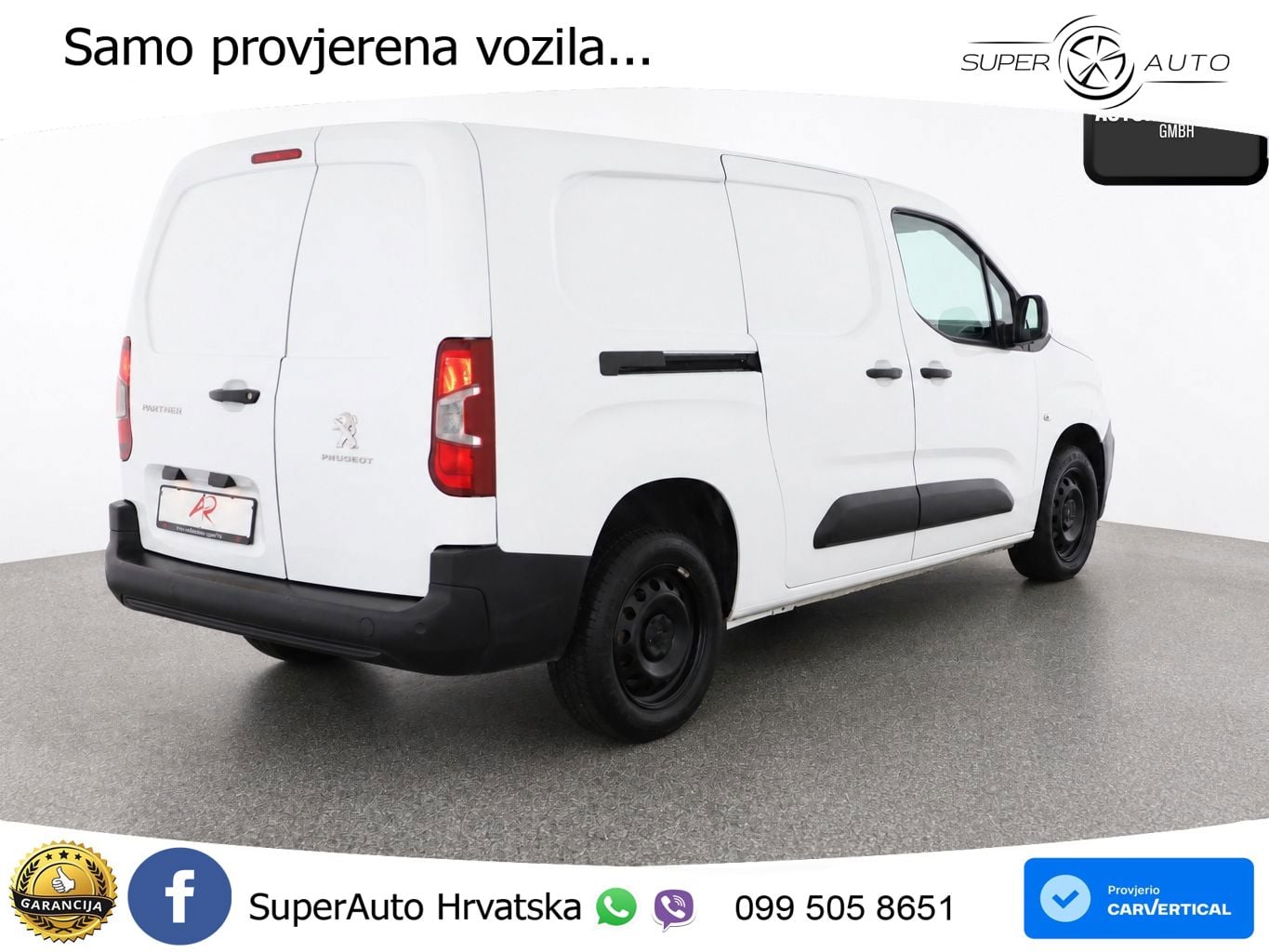 Peugeot Partner 1.5 BlueHDi KASTEN 3 SITZE,KLIMA,SITZHZ 102 KS