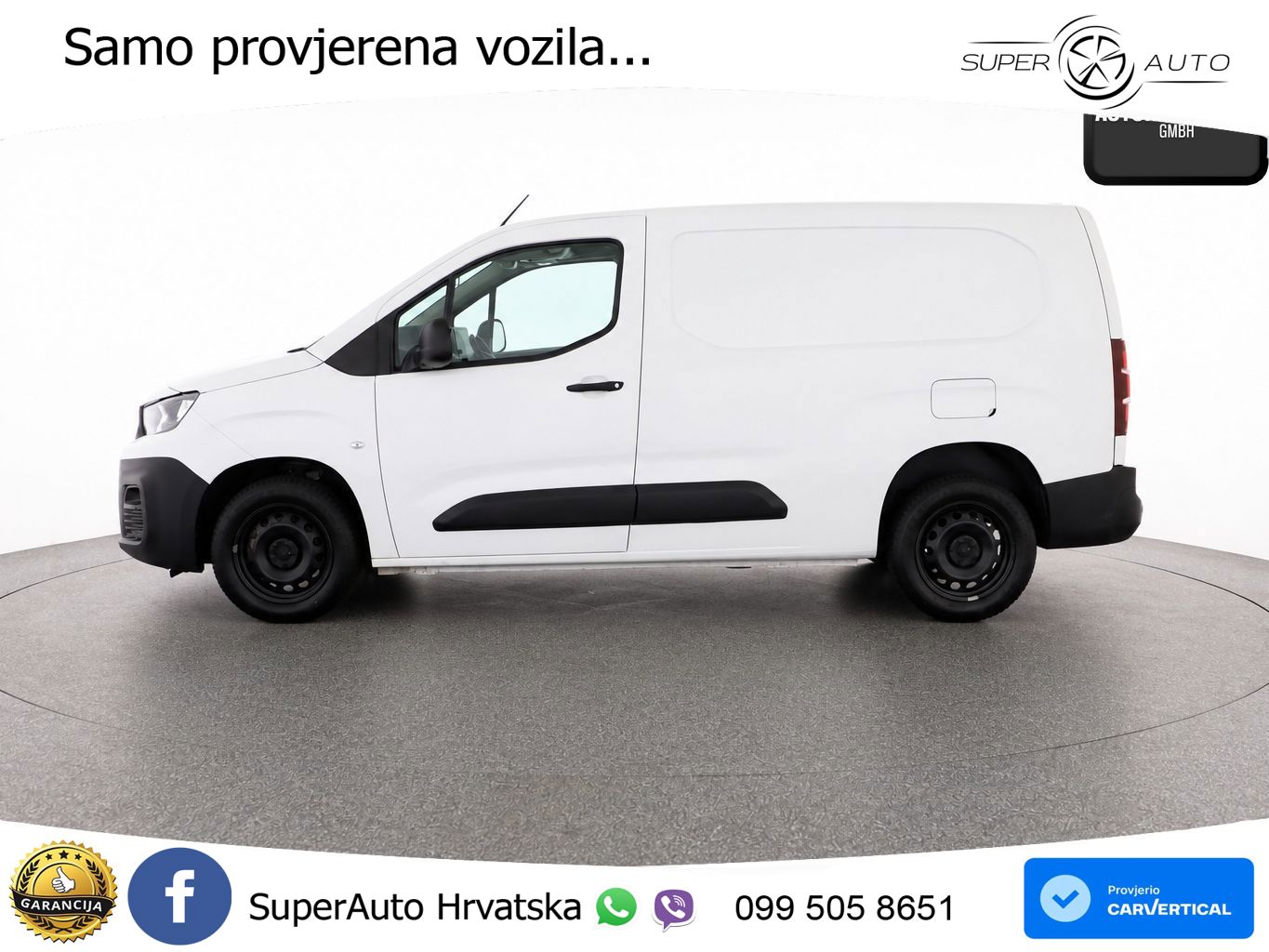 Peugeot Partner 1.5 BlueHDi KASTEN 3 SITZE,KLIMA,SITZHZ 102 KS