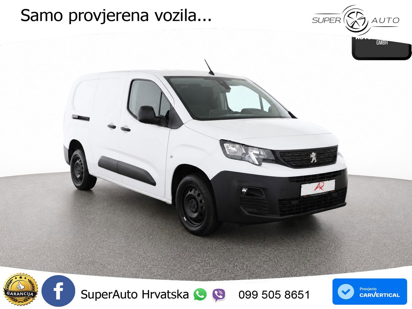 Peugeot Partner 1.5 BlueHDi KASTEN 3 SITZE,KLIMA,SITZHZ 102 KS