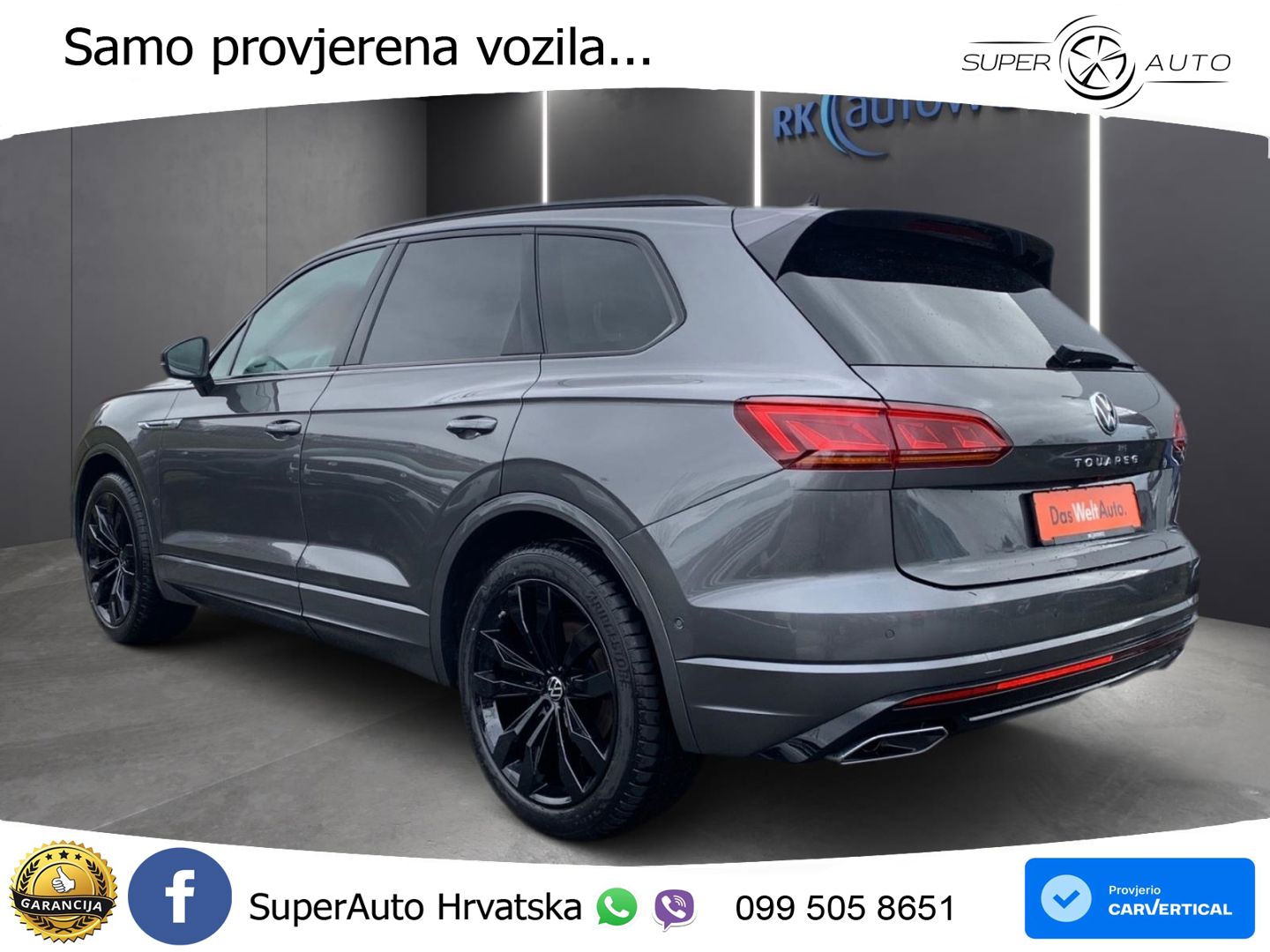 Volkswagen Touareg 3.0 V6 TDI (286 KS) 4MOTION Tiptronic R-Line ZRAČNI+ACC+4xGR SJED+KAM