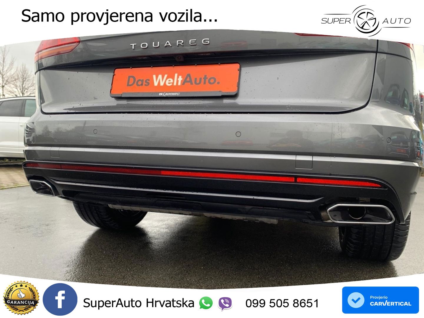 Volkswagen Touareg 3.0 V6 TDI (286 KS) 4MOTION Tiptronic R-Line ZRAČNI+ACC+4xGR SJED+KAM