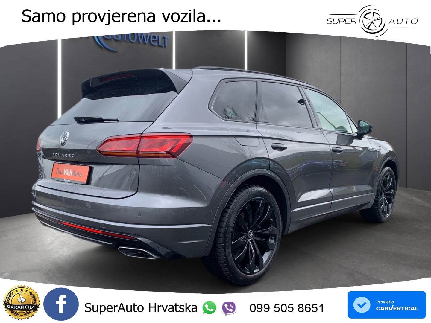 Volkswagen Touareg 3.0 V6 TDI (286 KS) 4MOTION Tiptronic R-Line ZRAČNI+ACC+4xGR SJED+KAM