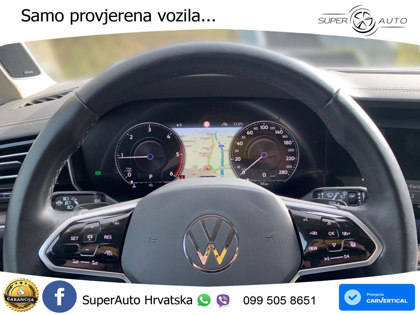 Volkswagen Touareg 3.0 V6 TDI (286 KS) 4MOTION Tiptronic R-Line ZRAČNI+ACC+4xGR SJED+KAM