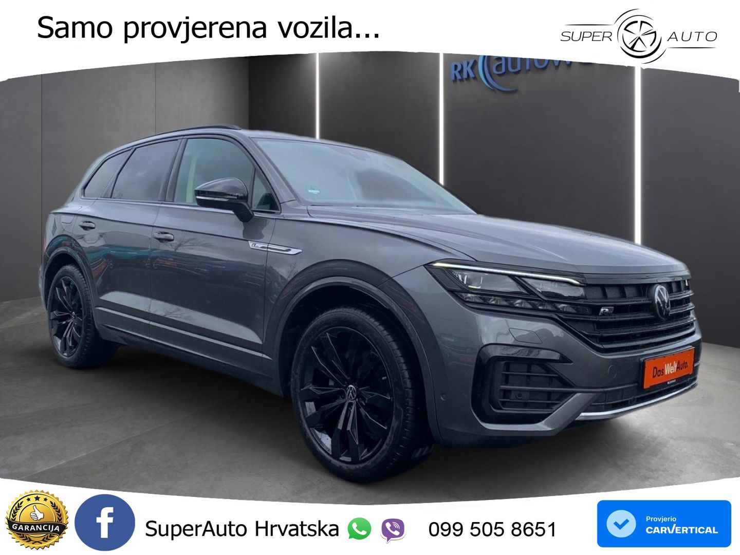 Volkswagen Touareg 3.0 V6 TDI (286 KS) 4MOTION Tiptronic R-Line ZRAČNI+ACC+4xGR SJED+KAM