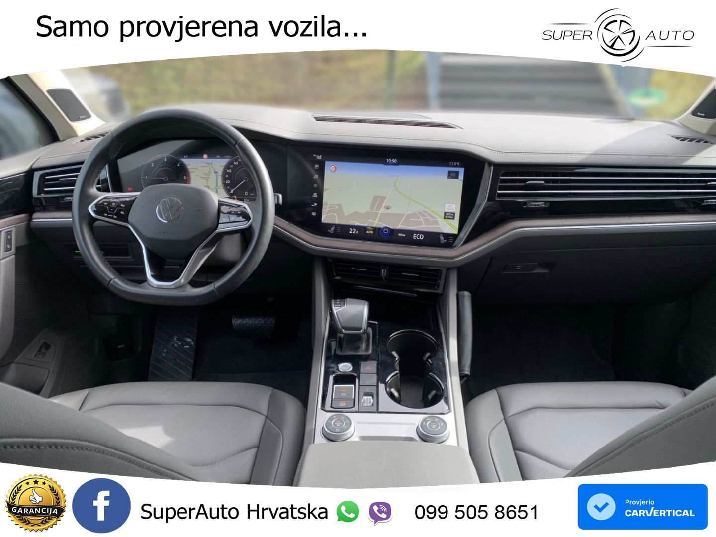 Volkswagen Touareg 3.0 V6 TDI (286 KS) 4MOTION Tiptronic R-Line ZRAČNI+ACC+4xGR SJED+KAM