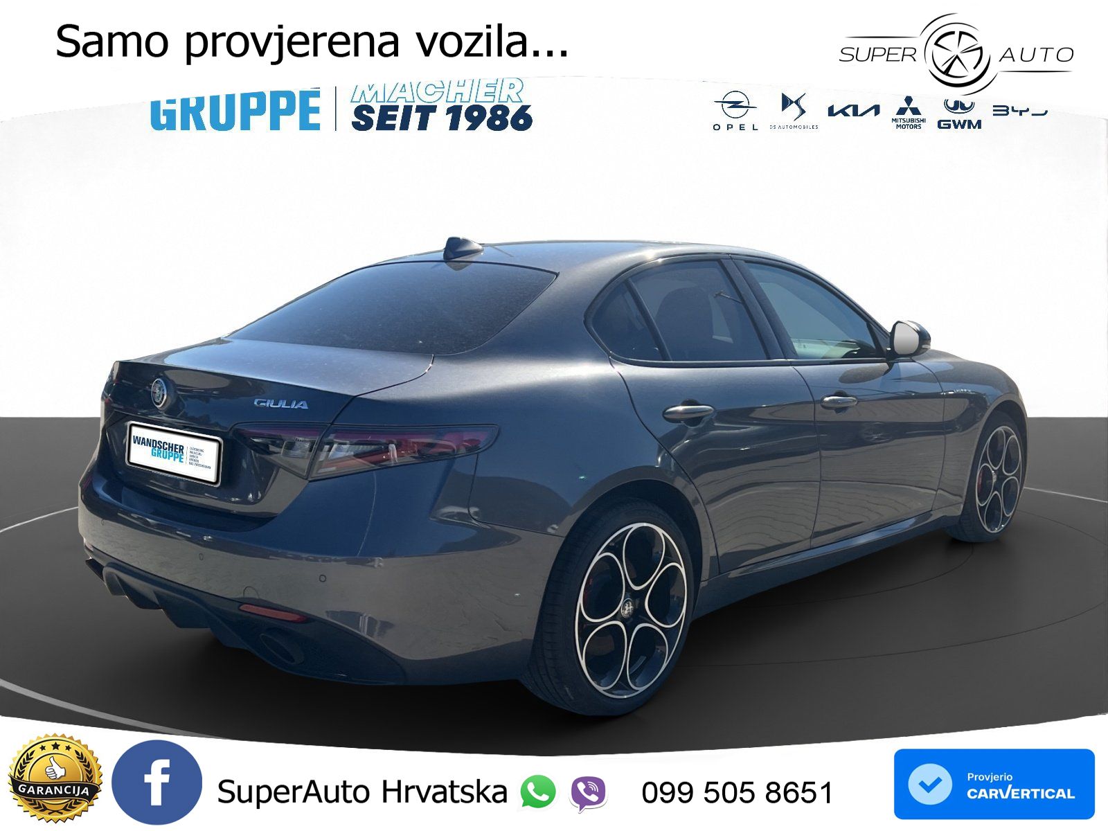 Alfa Romeo Giulia 2.0 Turbo (280 KS) AWD Automatic LED+GR SJED+ACC